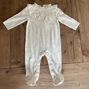 NWT: Janie and Jack - Ruffle Collar One-Piece w/Footies